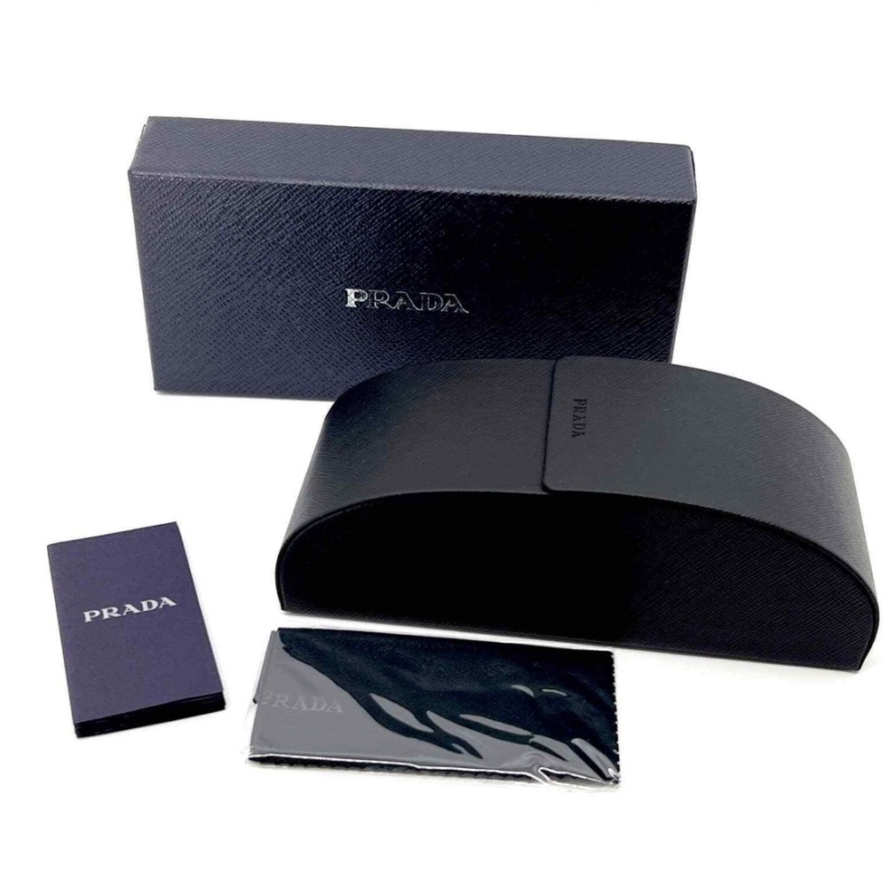 NEW PRADA SQUARE PRA06S 16K08Z SUNGLASSES PRADA PR A06S 16K08Z BLACK - Picture 6 of 6